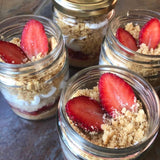 STRAWBERRY CHEESECAKE JARS